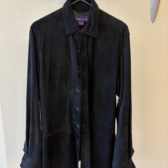 Ralph Lauren Dark Suede Shirt - Picture 1 of 3